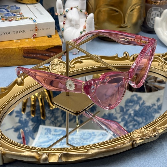 ? CAMILLA ? NWOT Flutterby Sunglasses, Pink Transparent Acetate & Pink Lens main image 13